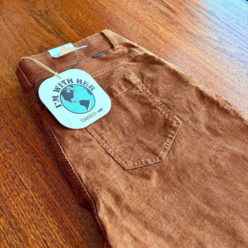 Toad & Co KARUNA CORD 5 PKT SKINNY/STRAIGHT LEG PANT SIZE 14 - Picture 4 of 8